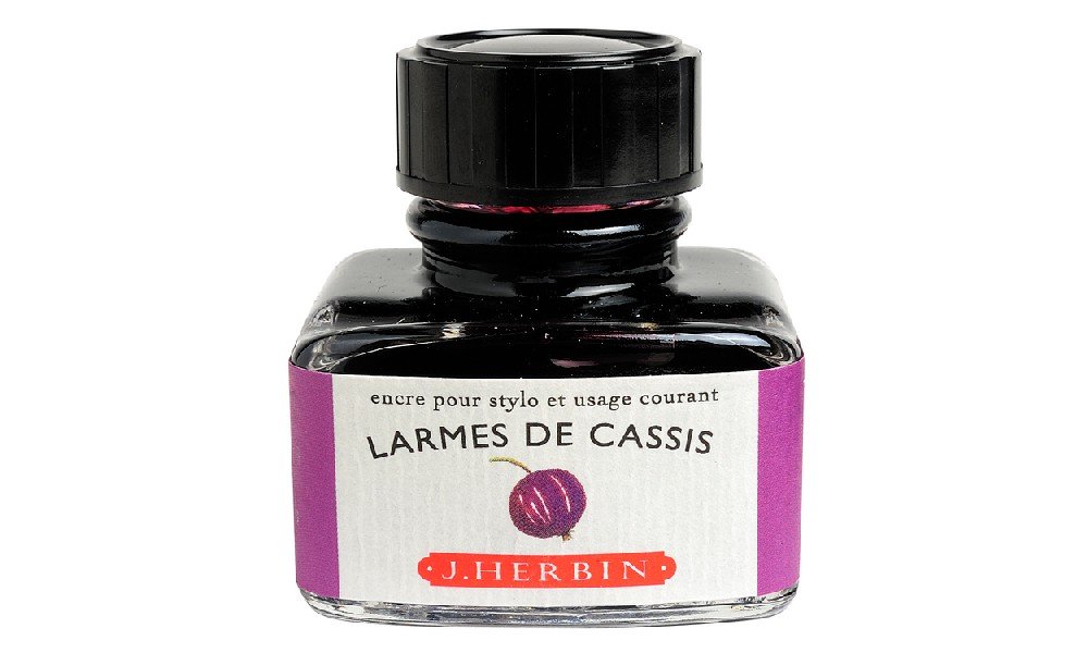Blæk Herbin 38 ml - Larmes De Cassis - Tusch & Blæk, Kunstnerfarver