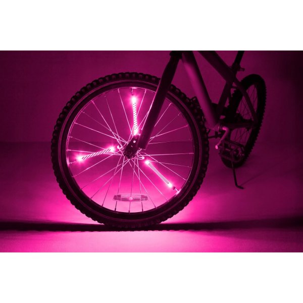 LED ekersbelysning cykel rosa 3-pack - batteridriven LED ekersbelysning cykel rosa 3-pack - batteridriven