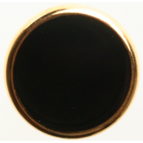 Knapp Rund 1-hl 11 mm 5st - Svart