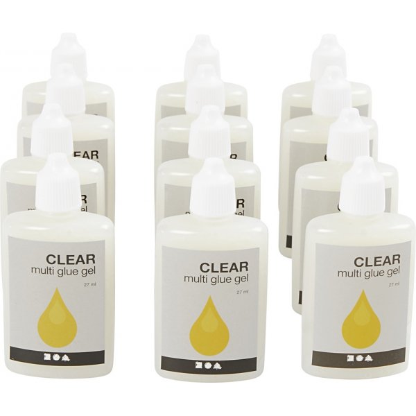 Clear Multi Glue Gel - 12 x 27 ml Clear Multi Glue Gel - 12 x 27 ml
