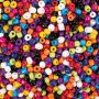 Glaspärlor Ø 6 mm 500 g - basfärger Glaspärlor Ø 6 mm 500 g - basfärger