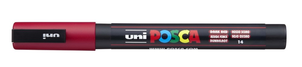 Uni Posca Marker PC-3M - Mørkerød (14) - Posca-penne, Markers, Penne, Penne, kridt & tusch