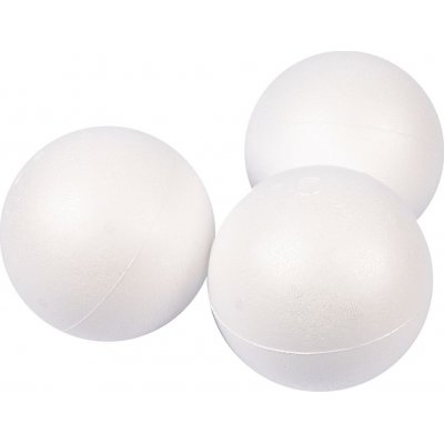 Styrofoam kuler - hvite - 10 cm - 25 stk