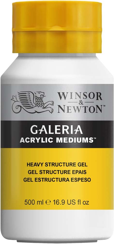 Akrylmedium W&N Galeria - Strukturgel Grov 500 ml - Akrylmedier, Malermedium, Fernis og kunstner medier til kunstmaling