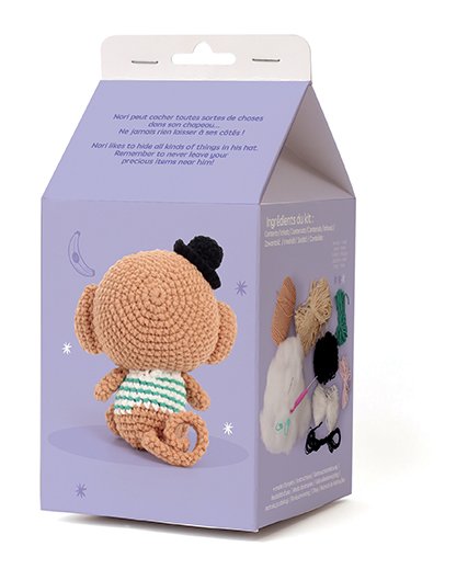 Minigurumikit apa Nori 10 cm Minigurumikit apa Nori 10 cm