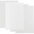 Krympplastark - Blank transparent - mattvit - 4 ark