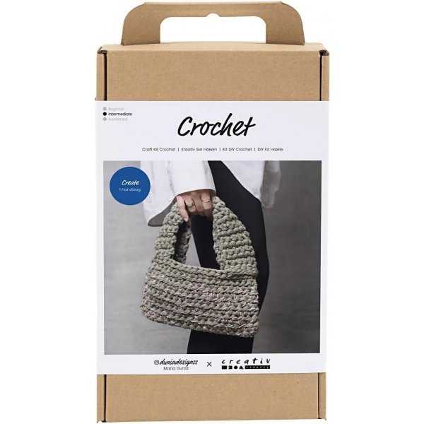 DIY Kit Virkning, olivgrn, Kraftig vska