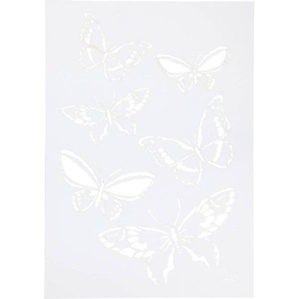 Stencil - fjäril - A4 Stencil - fjäril - A4