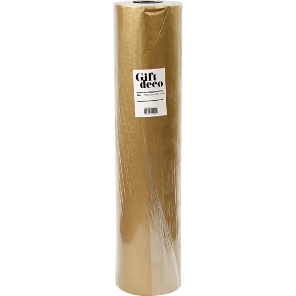 Presentpapper - guld - 100 m Presentpapper - guld - 100 m