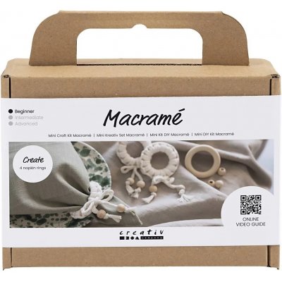 Mini DIY Kit Macrame, serviettring