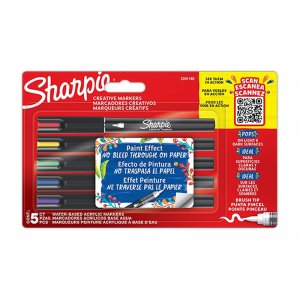 Sharpie AcrylicCreative Marker Brush - 5-pack - Osorterade frger