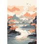 Målarset med nummer 20 x 30 cm – asiatisk motiv Målarset med nummer 20 x 30 cm – asiatisk motiv