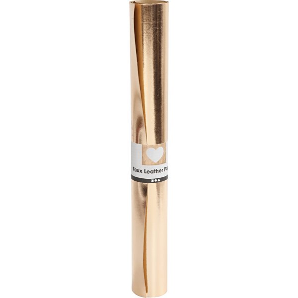 Läderpapper - rosa guld - enfärgad,folie - 1 m Läderpapper - rosa guld - enfärgad,folie - 1 m