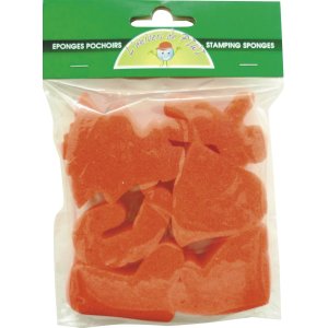 Skumgummisvampar julmotiv 6-pack 5 x 5 cm
