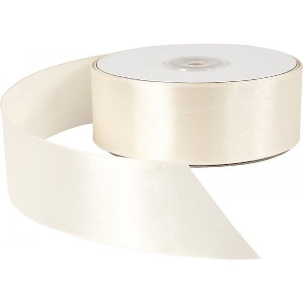 Satinband - cream - B38 mm - 50 m Satinband - cream - B38 mm - 50 m