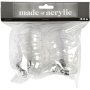 Dekorationskula tvådelad 6 cm Transparent 8-pack Dekorationskula tvådelad 6 cm Transparent 8-pack