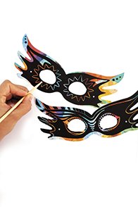 Skrapmasker för barn, 12-pack Skrapmasker för barn, 12-pack