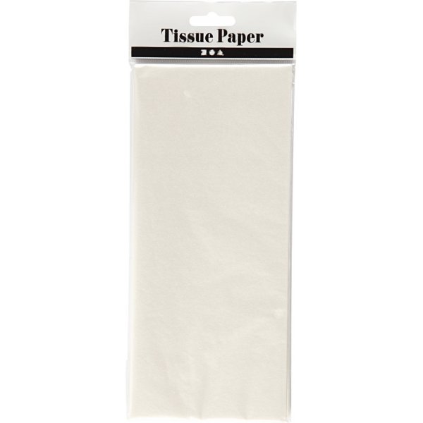 Silkespapper - pärlemor - 50 x 70 cm - 14 g -6 ark Silkespapper - pärlemor - 50 x 70 cm - 14 g -6 ark
