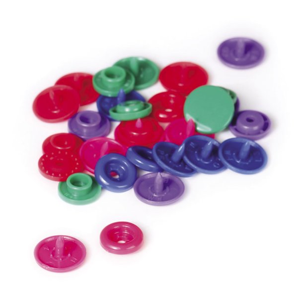 Set med 10 plastknappar i blandade färger, storlek 20 (12 mm) Set med 10 plastknappar i blandade färger, storlek 20 (12 mm)