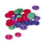 Set med 10 plastknappar i blandade färger, storlek 20 (12 mm) Set med 10 plastknappar i blandade färger, storlek 20 (12 mm)