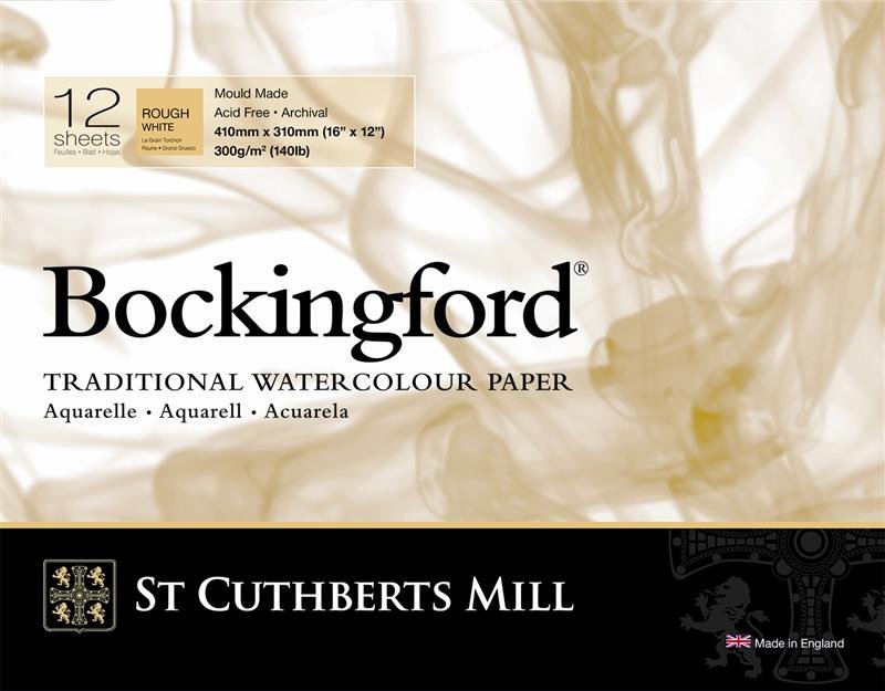 Akvarellblock Bockingford 300 G - 410 x 310 mm Rough - Akvarellpapper, Block