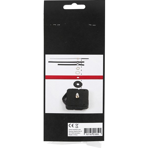 Urverk - 3 mm - svart Urverk - 3 mm - svart