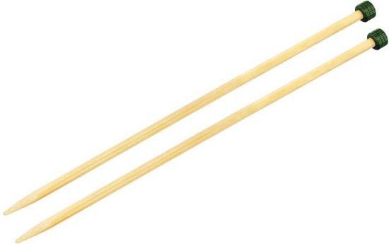 Jumper strikkepinde Bambus - 30 cm/10,0 mm - Jumperpinde, Strikkepinde, Strikning, Strikke, hækle, knytte og væve
