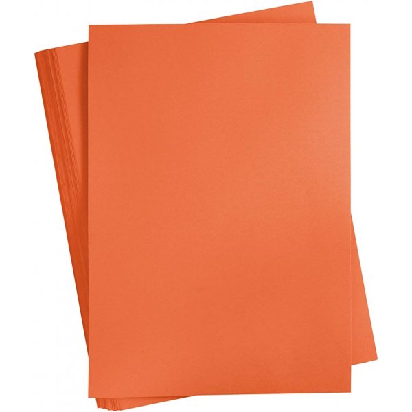 Färgad Kartong - orange - A2 - 180 g - 100 ark Färgad Kartong - orange - A2 - 180 g - 100 ark