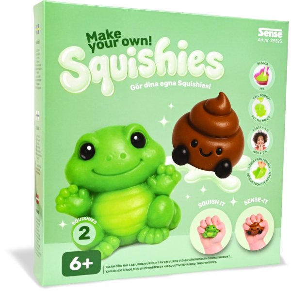 Skapa egna squishies Sense - ödla och poop Skapa egna squishies Sense - ödla och poop