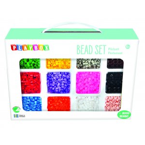 Pärlset 12 färger pastell & randig Pärlset 12 färger pastell & randig