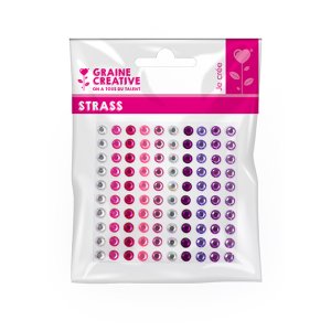 100 rhinestones 5 mm rosaviolett 100 rhinestones 5 mm rosaviolett