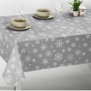 Vaxduk - Jul Snöflingor Grå/vit Vaxduk - Jul Snöflingor Grå/vit