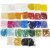 Rocaille perler - blandede farver - 32 x 100 g