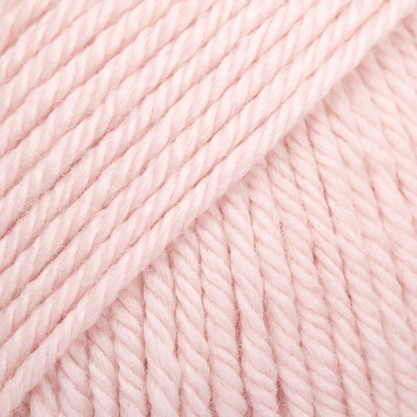 DROPS Daisy Uni Color garn 50g - Pudderrosa (06) - DROPS Daisy, Uldgarn, Garn, Strikke, hækle, knytte og væve