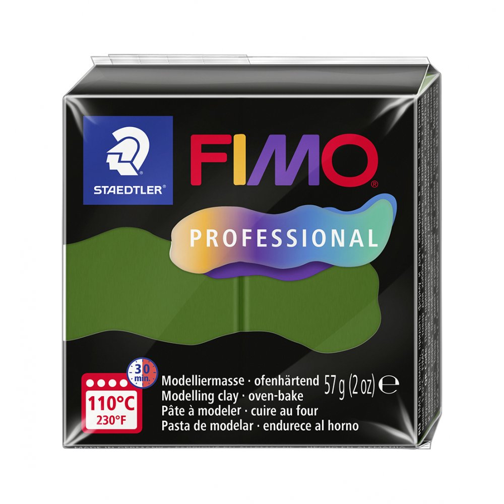 Modellervoks Fimo Professional 57 g - Bladgrøn - Fimolera, Modellere, Hobbyartikler til børn, Hobbymateriale, Håndværk