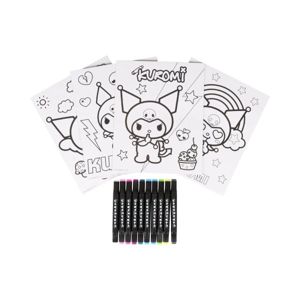 M�larset Kuromi paint by number - 4 motiv med 10 pennor