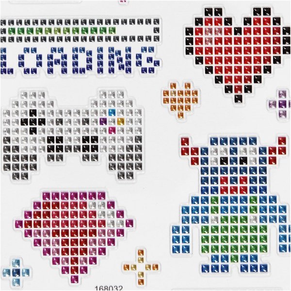 Diamantklistermærke Gadgets 10x16 cm 1 ark Diamantklistermærke Gadgets 10x16 cm 1 ark