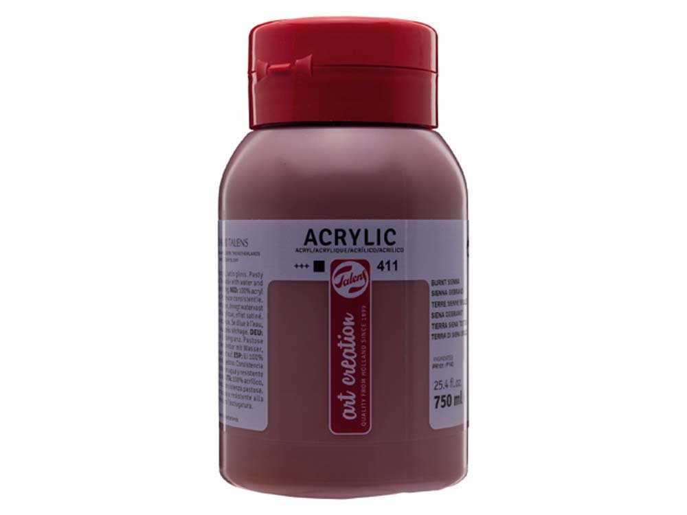 Akrylfärg Art Creation 750 ml - Burnt Sienna - Akrylfärger, Konstnärsfärger