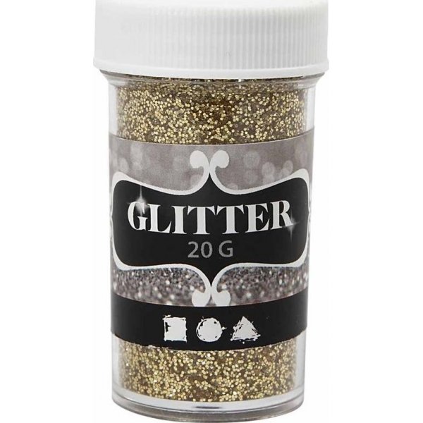 Glitter - guld - 20 g