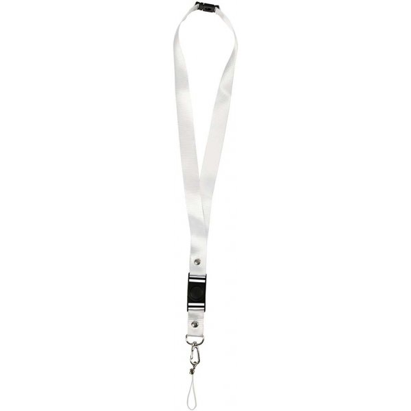 Nyckelband - vit - 5 st Nyckelband - vit - 5 st