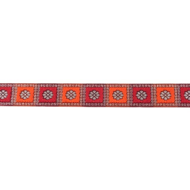 Dekorbånd - Jacquard - Rød-Orange - Dekorationsbånd - Øvrige, Bånd & dekorationsbånd, Tekstilbånd & snor