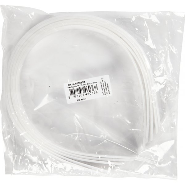 Diadem - 13 mm - vit - 5 st Diadem - 13 mm - vit - 5 st