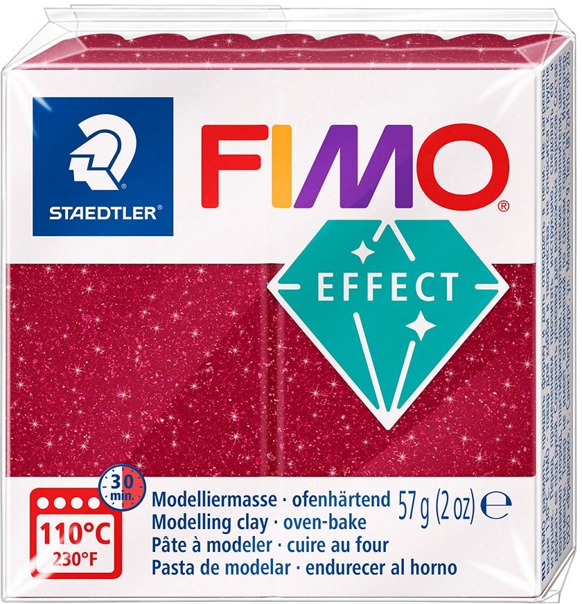 Modeling Fimo Effect 57g - Galaxy Red - Fimoleire, Modelleire, Håndverk for barn, Hobbymateriale, Håndverk