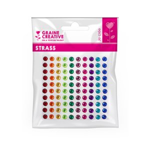 100 rhinestones i blandade färger, 5 mm 100 rhinestones i blandade färger, 5 mm
