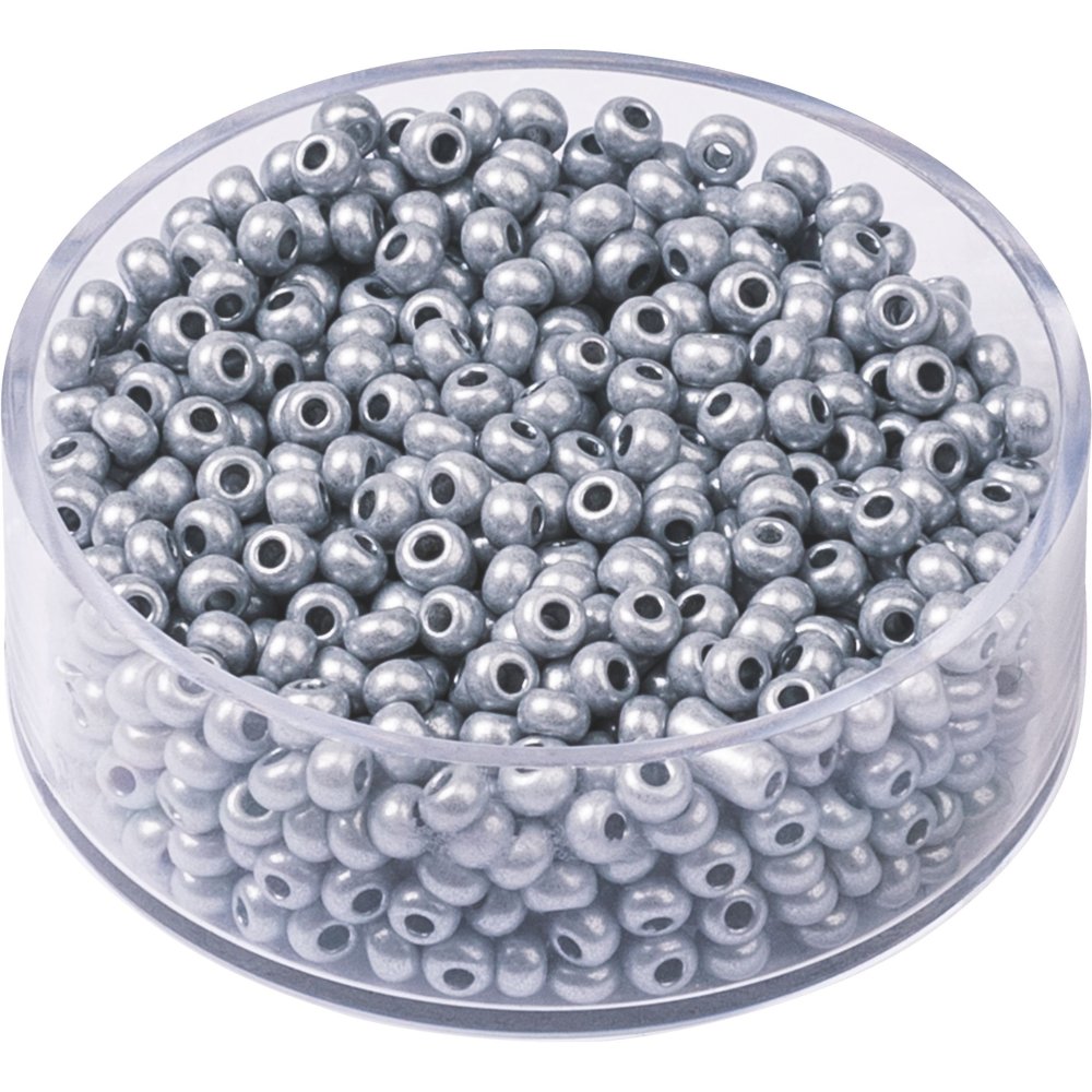 Boheme rocailleperler 2,5 mm 17 g - Sølvgrå mat - Blandinger af rocaillesperler, Rocaillesperler, Håndværk