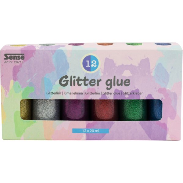 Glitterlim Flaskor 12P Glitterlim Flaskor 12P