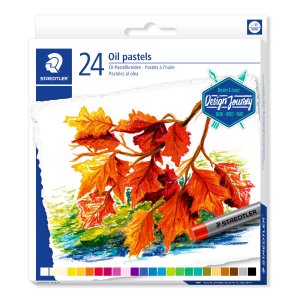 Oljepastellkritor STAEDTLER 24 f�rger - Ask