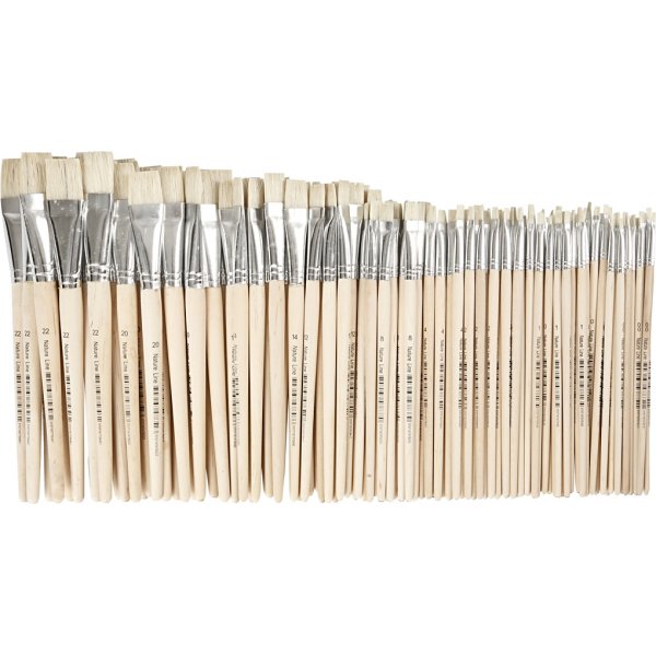 Natur Line Penslar - nr. 00+0+1+2+4+8+12+14+20+22 - platta - 10 x 12 st Natur Line Penslar - nr. 00+0+1+2+4+8+12+14+20+22 - platta - 10 x 12 st