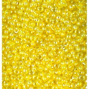 Rocaille perler skimrende  2,6 mm - myk gul 500 g