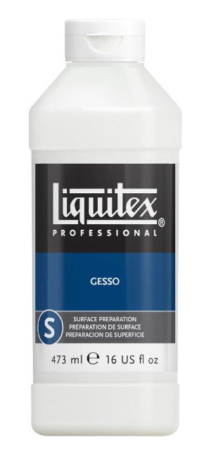 Hvid Gesso Liquitex 437 ml - Akrylmedier, Malermedium, Fernis og kunstner medier til kunstmaling